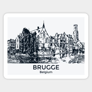 Historic Centre of Brugge - Belgium Sticker